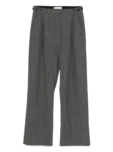 LITKOVSKA pleated checked trousers
