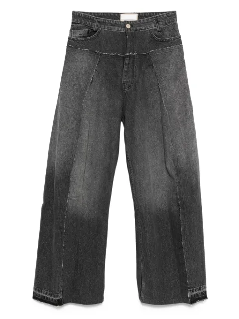 LITKOVSKA pleated frayed jeans