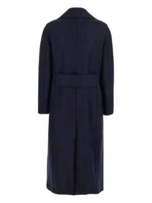 【ハリスワーフロンドン】ウールコート/ヘリンボーン/イギリス製/XL/ネイビー HARRIS WHARF LONDON 21 A/W COLLECTION | well-made by MAIDENS
