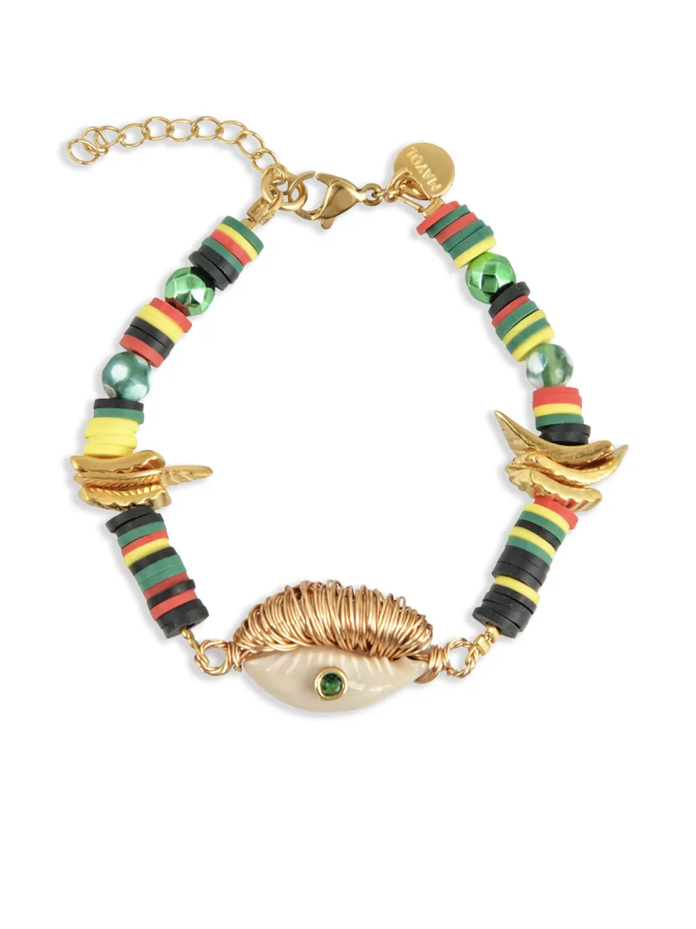 MAYOL Good Vibrations natural-shell bracelet - ゴールドトーン MAYOL Good Vibrations natural-shell bracelet - ゴールドトーン