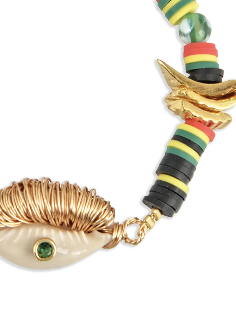 MAYOL Good Vibrations natural-shell bracelet - Goud