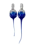Ottolinger Diamond Dip clip-on earrings - Blue