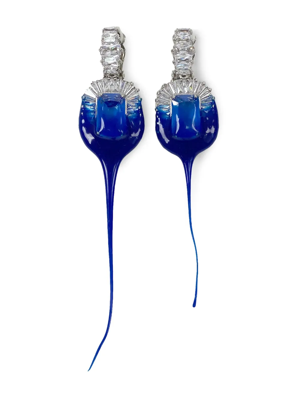 Ottolinger Diamond Dip clip-on earrings - Blauw