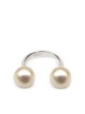 Saskia Diez pearl sling ring - Silver