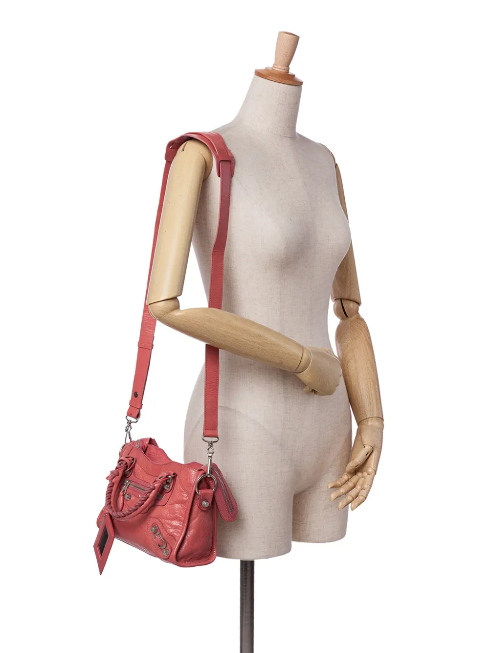 Balenciaga Pre-Owned 2013 Mini Lambskin Motocross Classic City satchel | Pre-Owned | Image 2