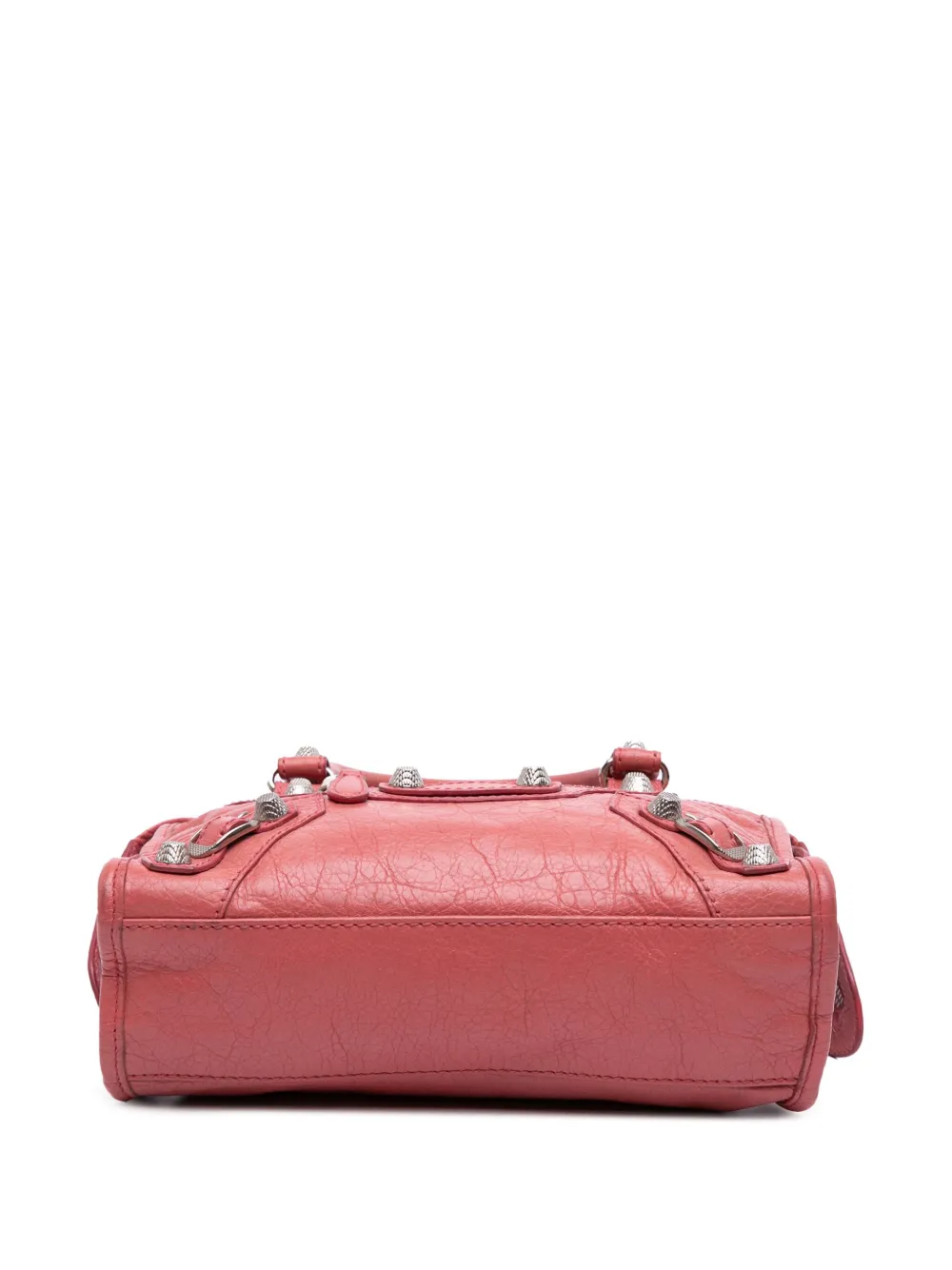Pre-owned Balenciaga 2013 Mini Lambskin Motocross Classic City Satchel