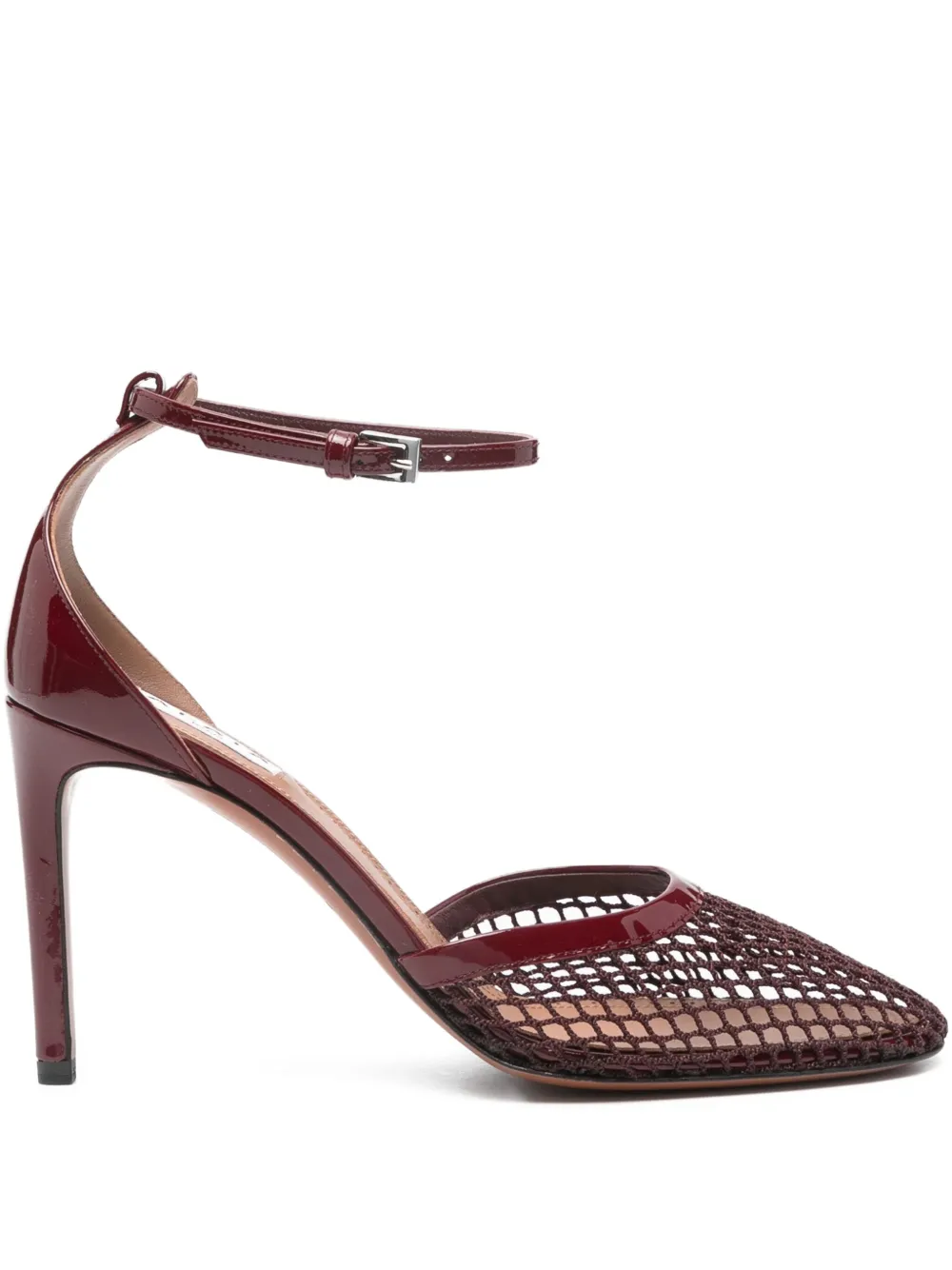 Alaïa 90mm ankle-strap mesh pumps | Red | Image 1