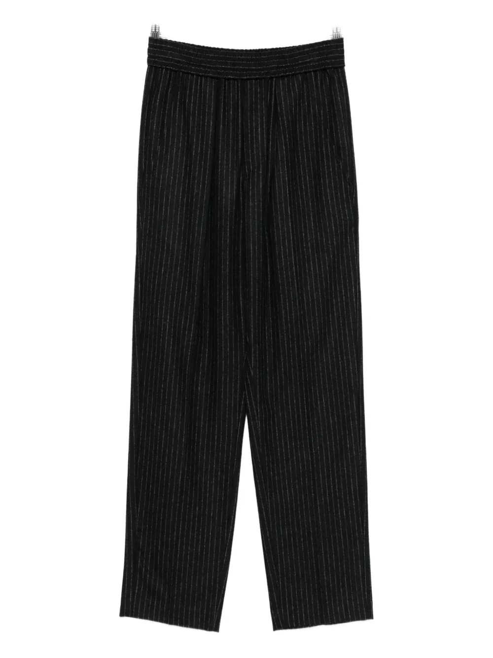 Isabel Marant Loretta Pinstripe Relaxed Fit Trousers In Gray