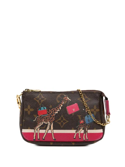 Louis Vuitton Pre-Owned 2017 Monogram Giraffe Christmas Mini Pochette Accessoires handbag