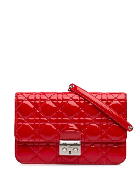 Christian Dior Pre-Owned 2014 Patent Cannage Miss Dior Promenade crossbody bag