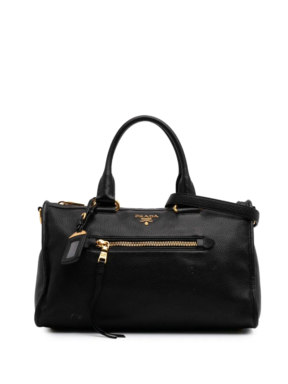 Prada Pre-Owned 2010-2025 Vitello Phenix Convertible satchel | Black | Image 1