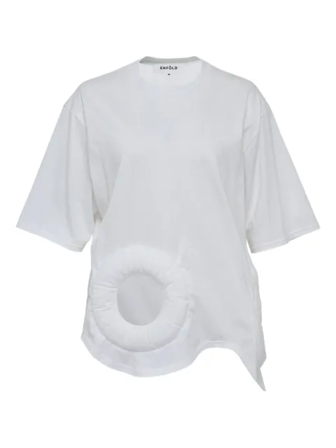 Enföld padded-detail T-shirt