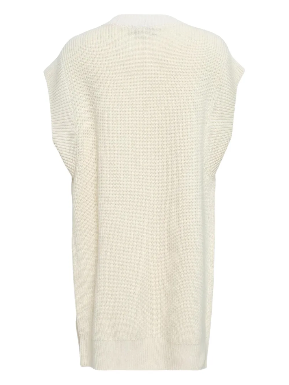 Stella Mccartney Lace-panel Vest In Neutral