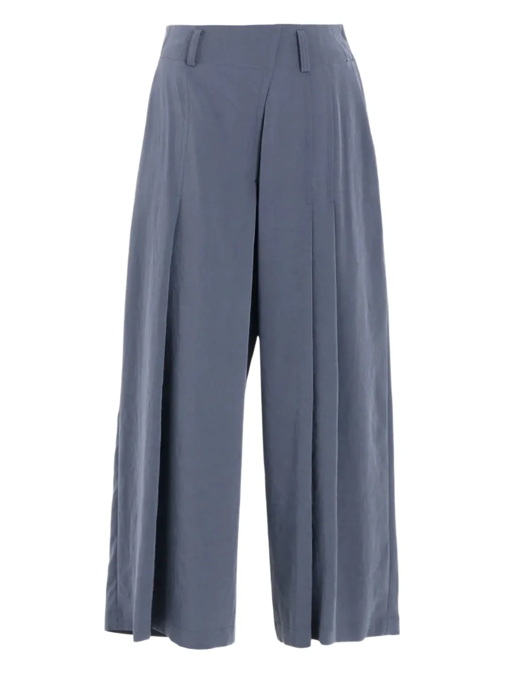 Y's pleated wide-leg trousers | Blue | Image 1