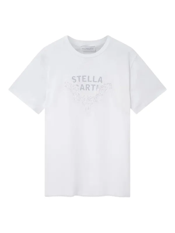 Stella McCartney レーストリム Tシャツ | ホワイト | FARFETCH JP