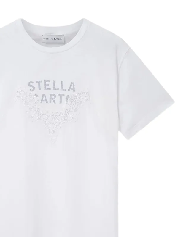Stella McCartney レーストリム Tシャツ | ホワイト | FARFETCH JP