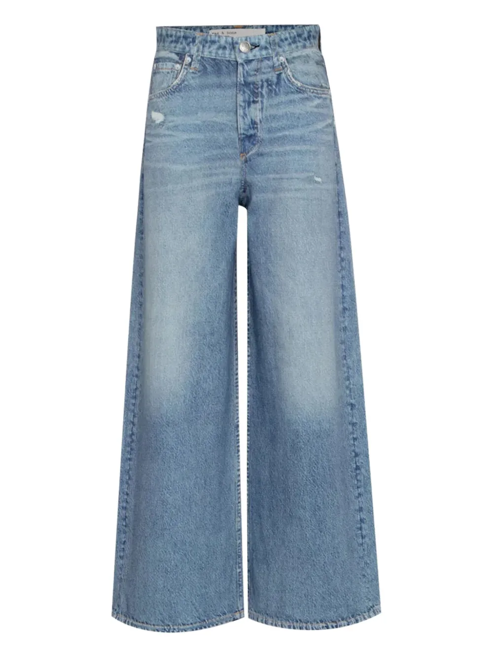 Rag & Bone Sofie Distressed Jeans In Blue