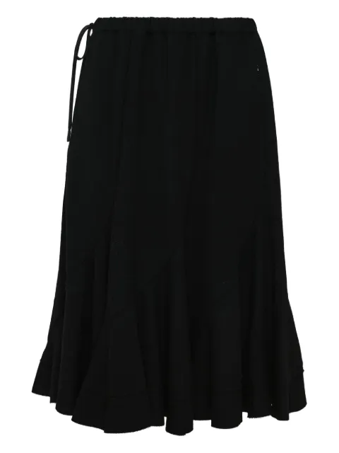 Yohji Yamamoto drawstring ruffled skirt