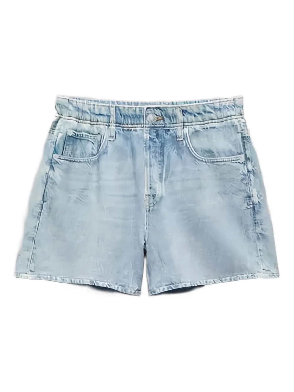 Rag & Bone Elasticated-waist Denim Shorts In Blue