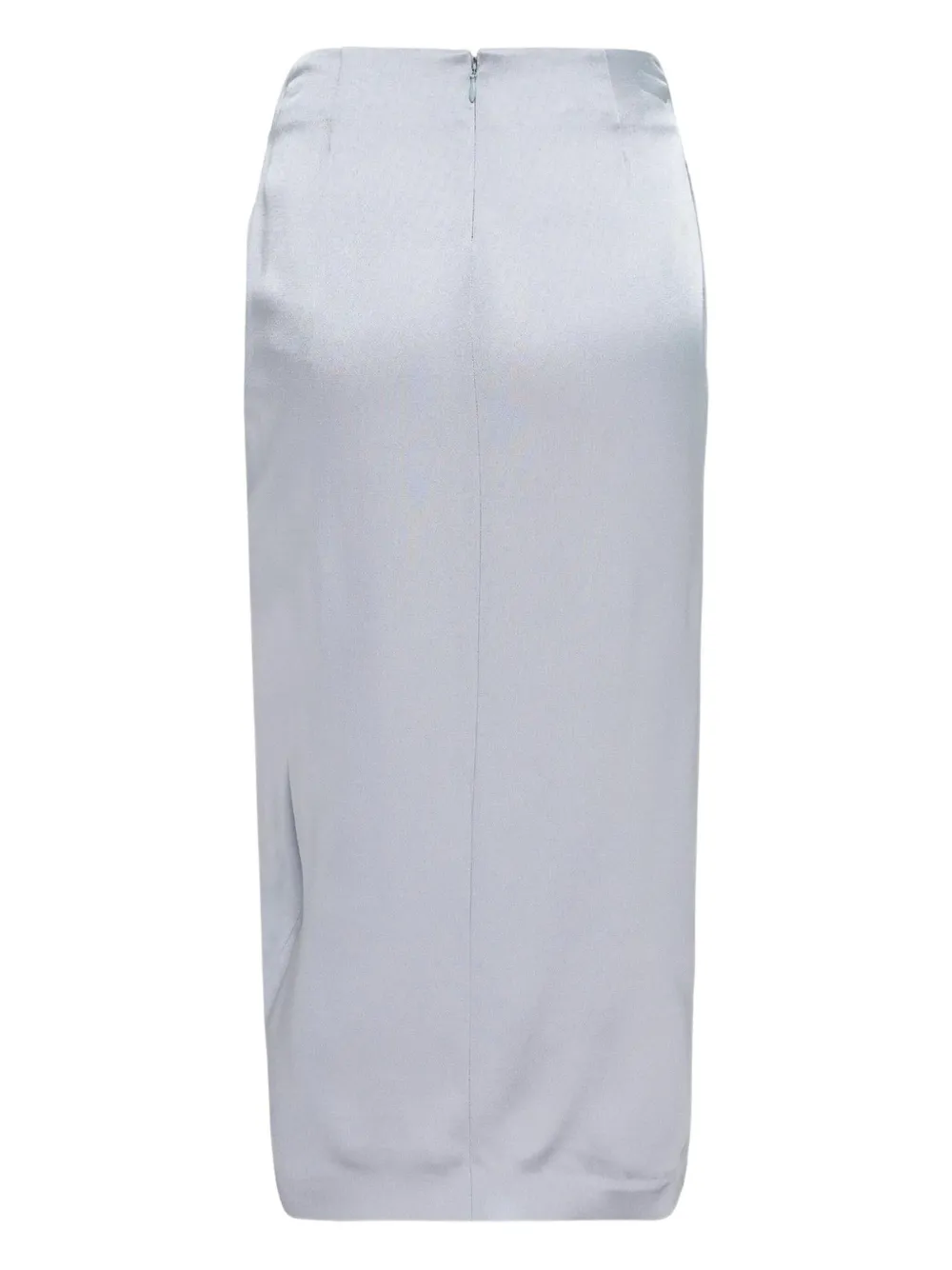 Stella Mccartney Knot-detail Midi Skirt In Blue
