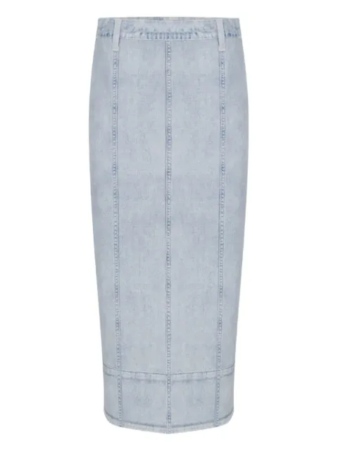 rag & bone denim panelled skirt
