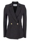 Harris Wharf London houndstooth double-breasted blazer - Blue