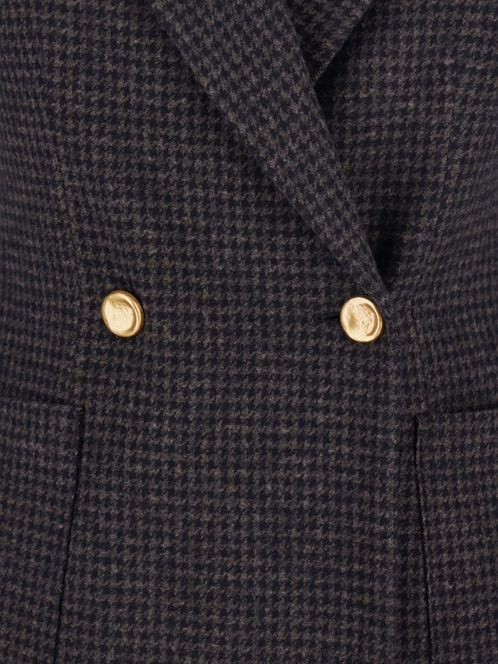 Harris Wharf London houndstooth double-breasted blazer Blauw