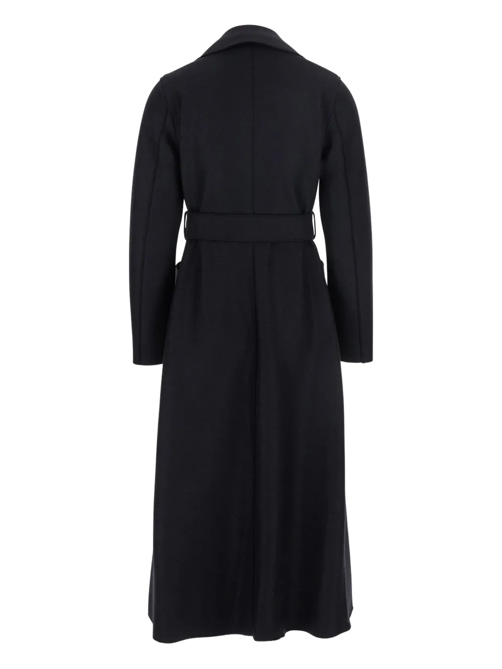Harris Wharf London belted lapels coat Zwart