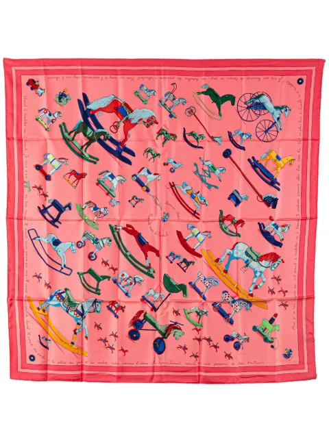Hermès Pre-Owned Foulard Raconte Moi Le Cheval in seta 1990-2010