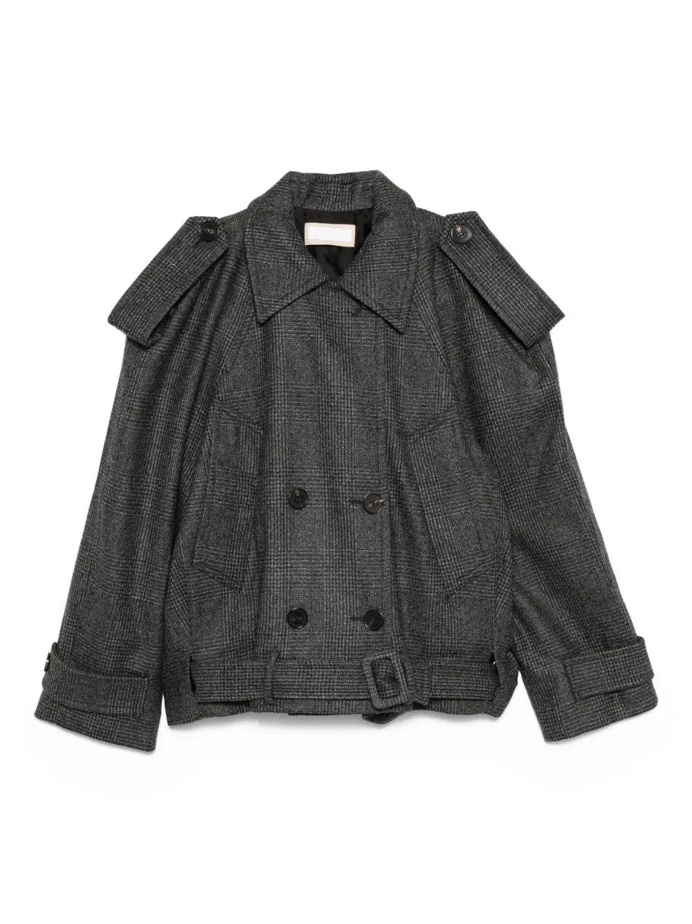 double-breasted belted jacket