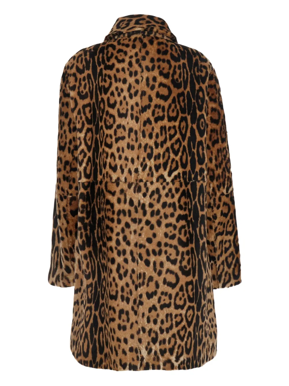 P.A.R.O.S.H. leopard-print shearling coat Bruin