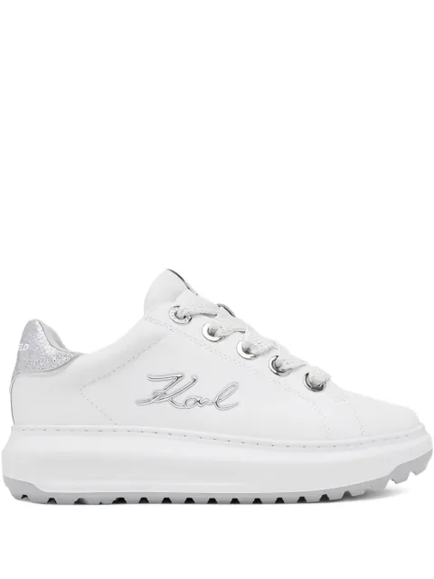 Karl Lagerfeld tenis con agujetas y detalle de glitter