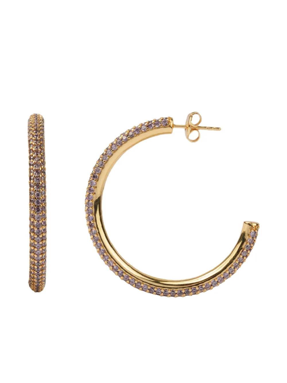All the Luck in the World crystal-embellished hoop earrings | Image 2