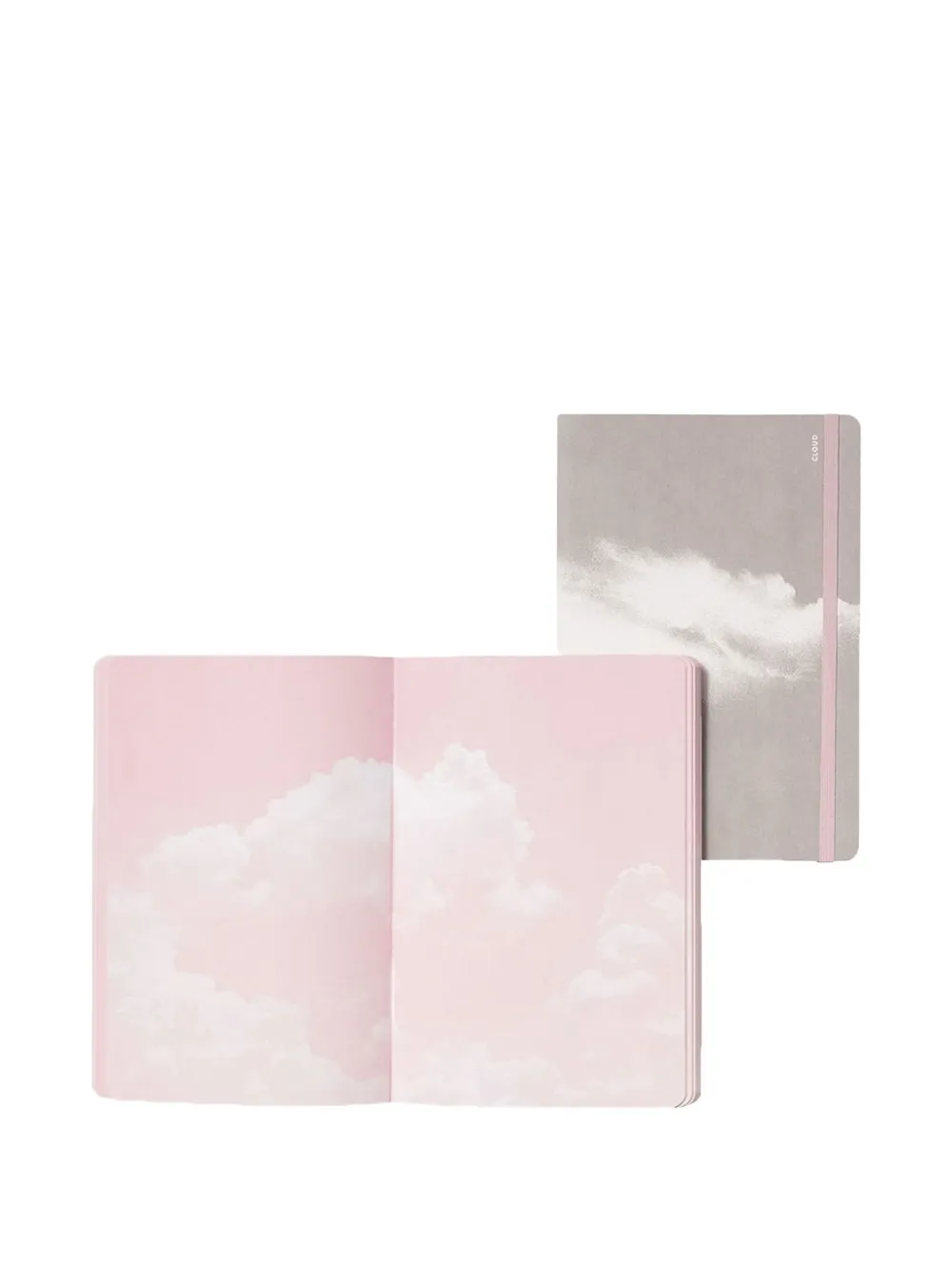 Nuna Cloud-motif Notebook In Pink