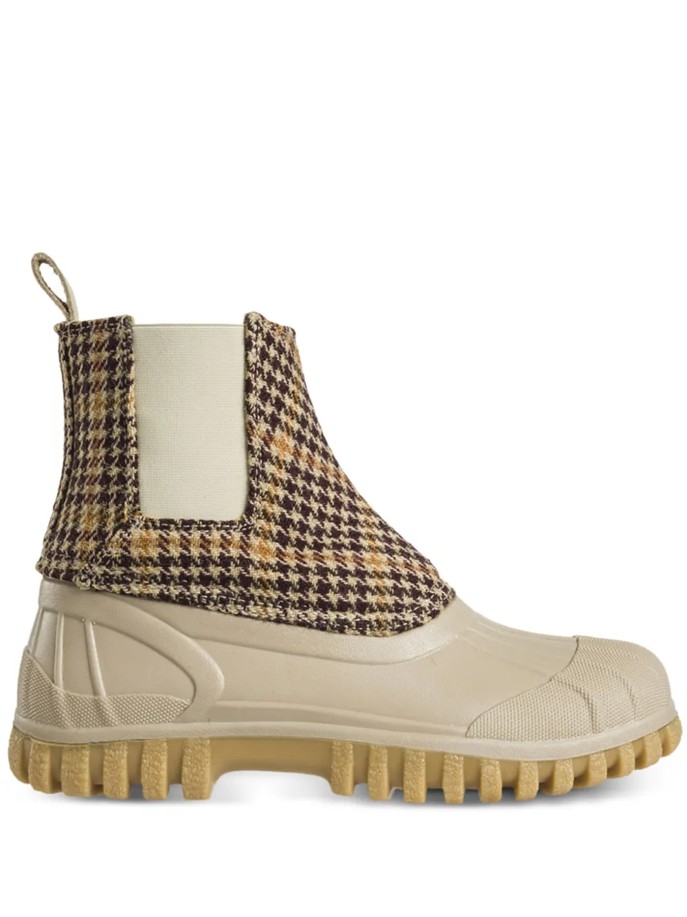 Balbi houndstooth-patterned chelsea boots