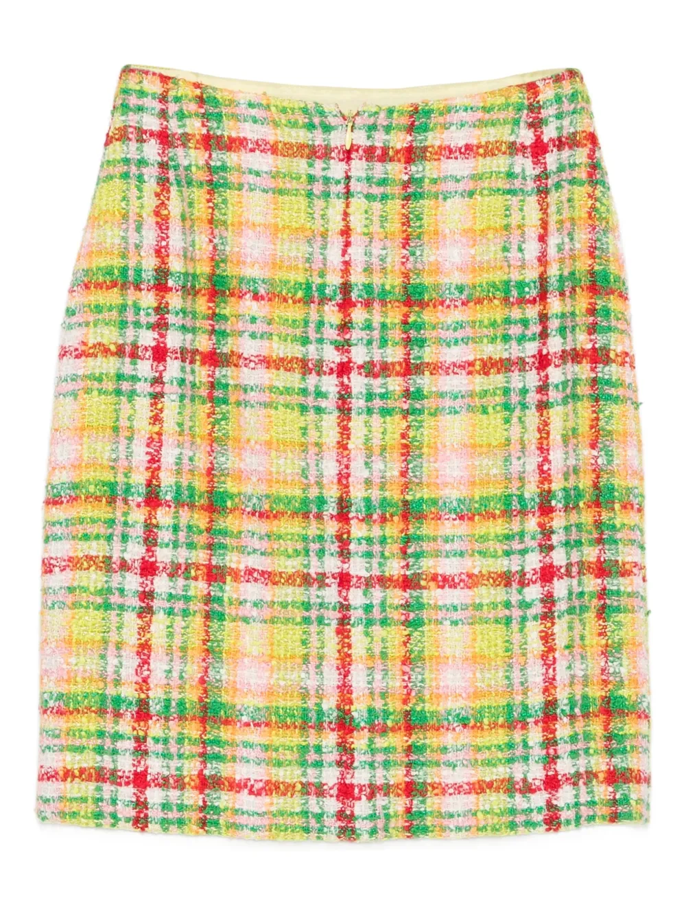 CHANEL Pre-Owned 1997 plaid tweed mini skirt | Image 2