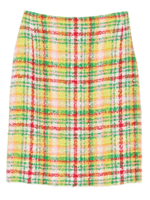 CHANEL Pre-Owned 1997 plaid tweed mini skirt
