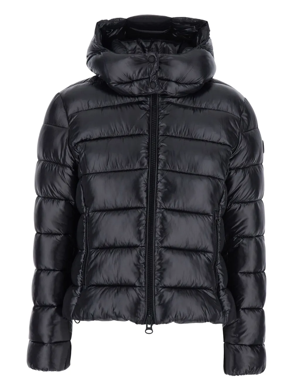 Save The Duck quilted hoodie Zwart
