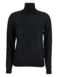 P.A.R.O.S.H. high-neck wool-silk top - Black