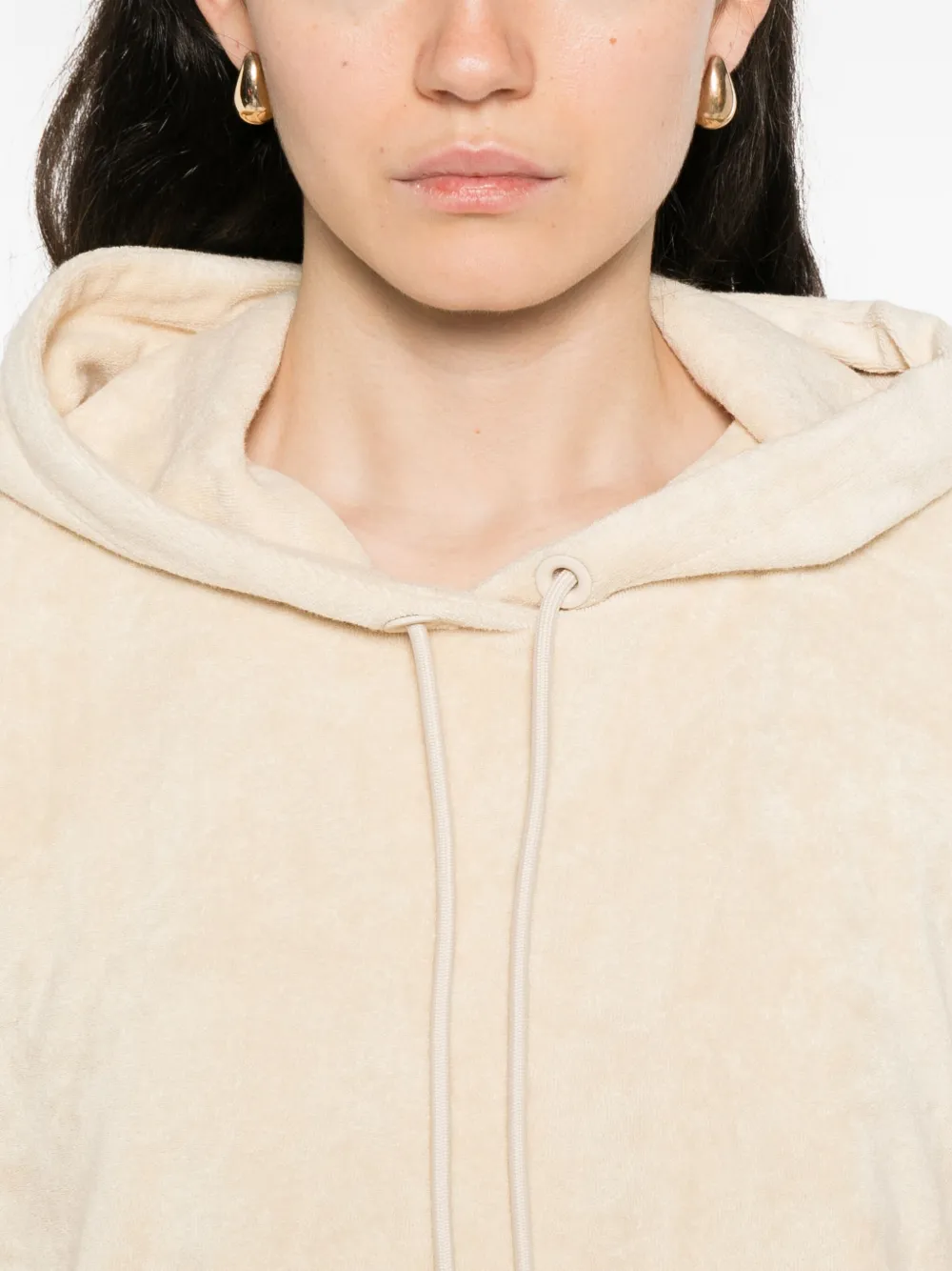Marc O'Polo organic-cotton blend hoodie Beige