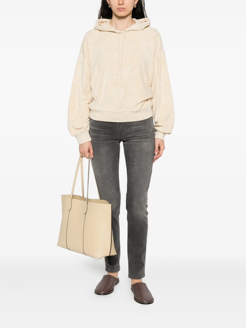 Marc O'Polo organic-cotton blend hoodie Beige