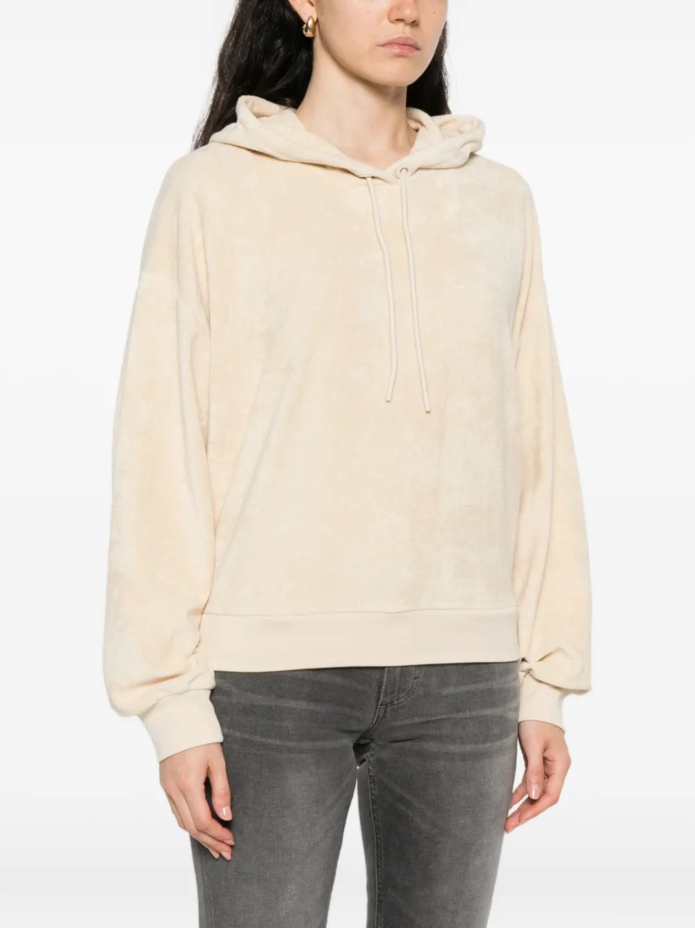 Marc O'Polo organic-cotton blend hoodie Beige