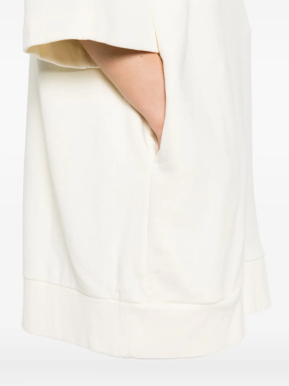 Marc O'polo Short-sleeved Hoodie In White