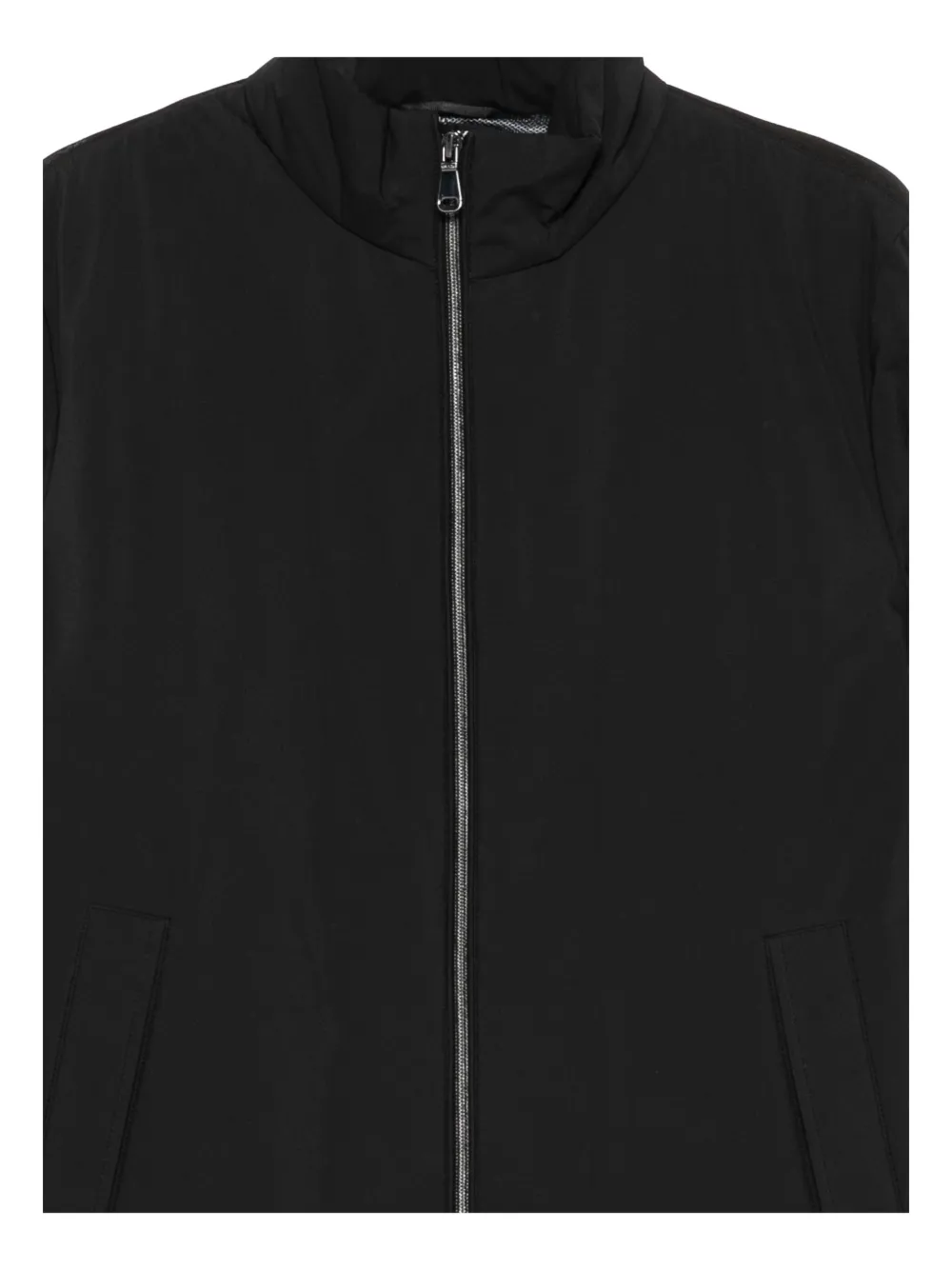 Geox Zip-up Lightweight Jacket In Black