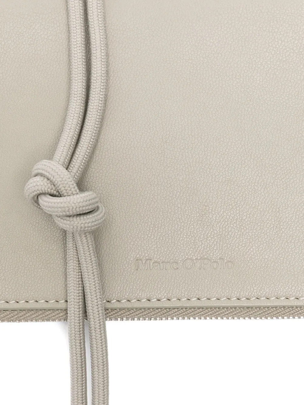 Marc O'polo Knotted Strap Leather Satchel In Green