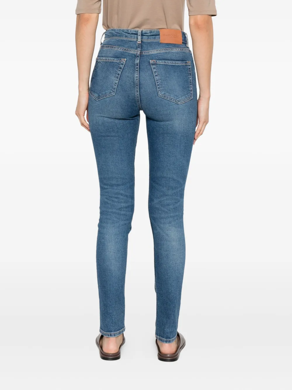 Marc O'Polo cotton-blend jeans Blauw