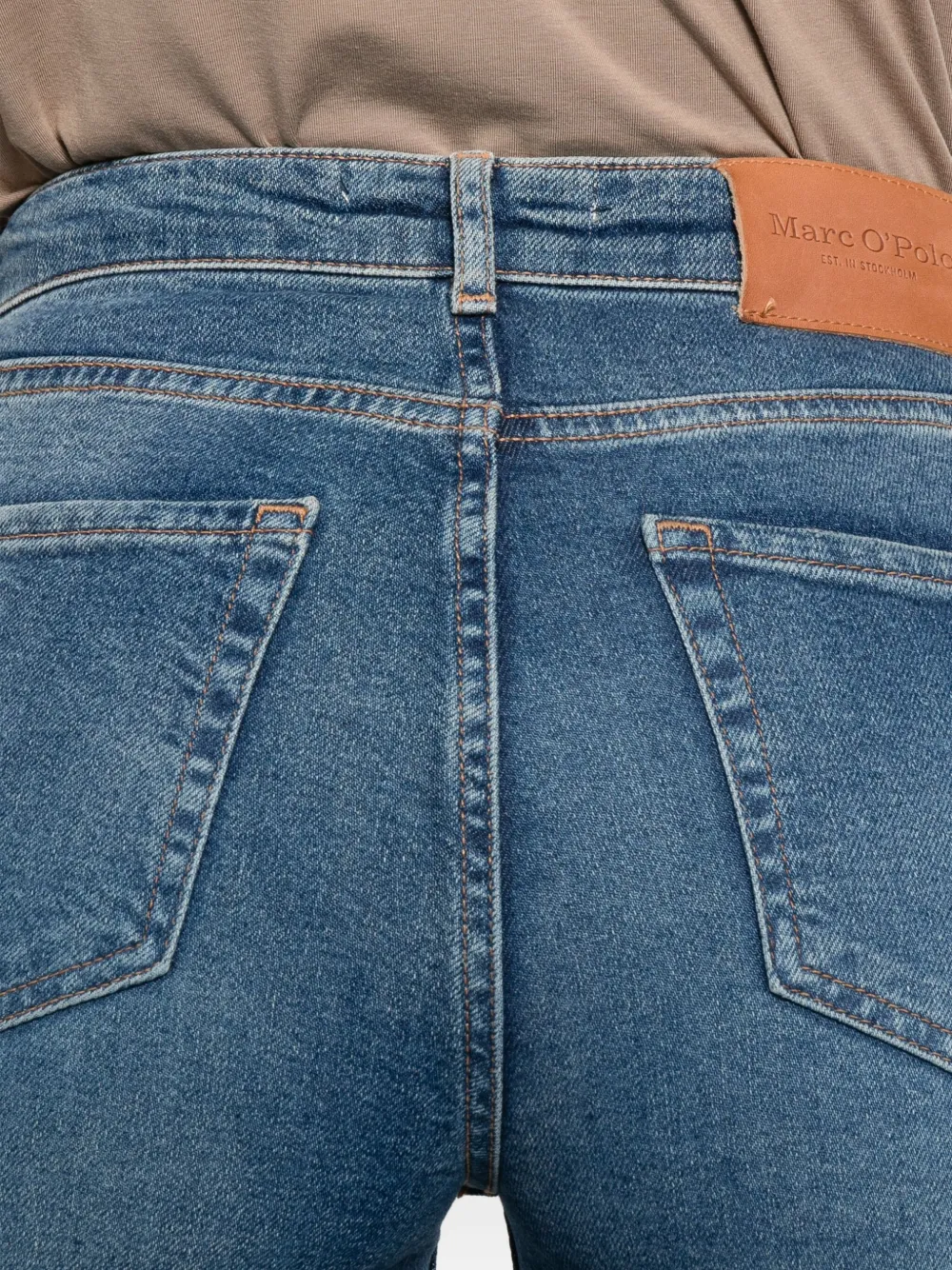 Marc O'Polo cotton-blend jeans Blauw