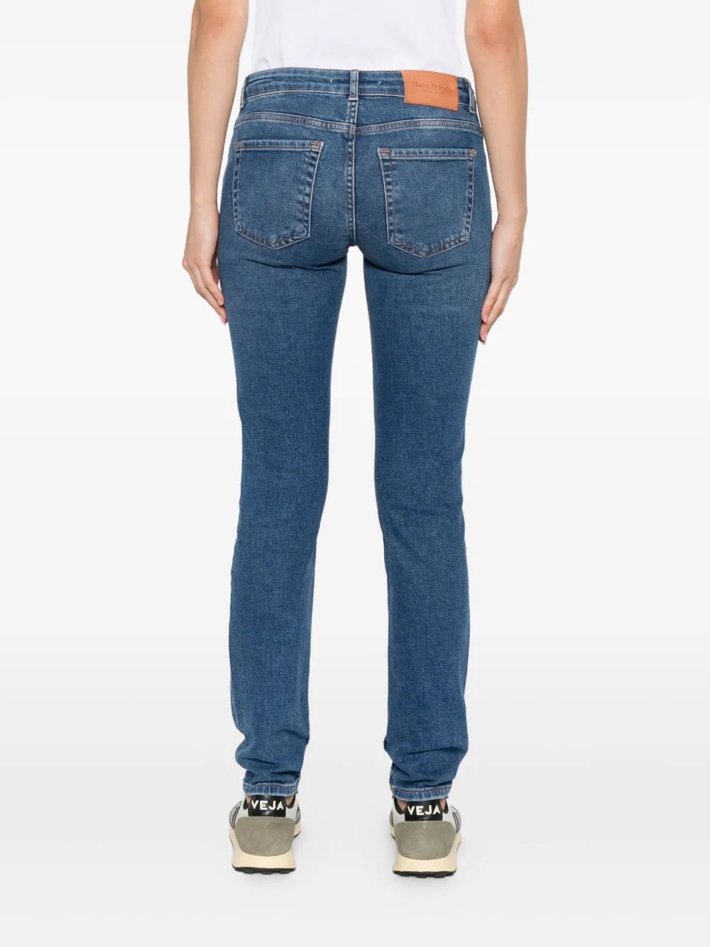 Marc O'polo Cotton-blend Skinny Jeans In Blue