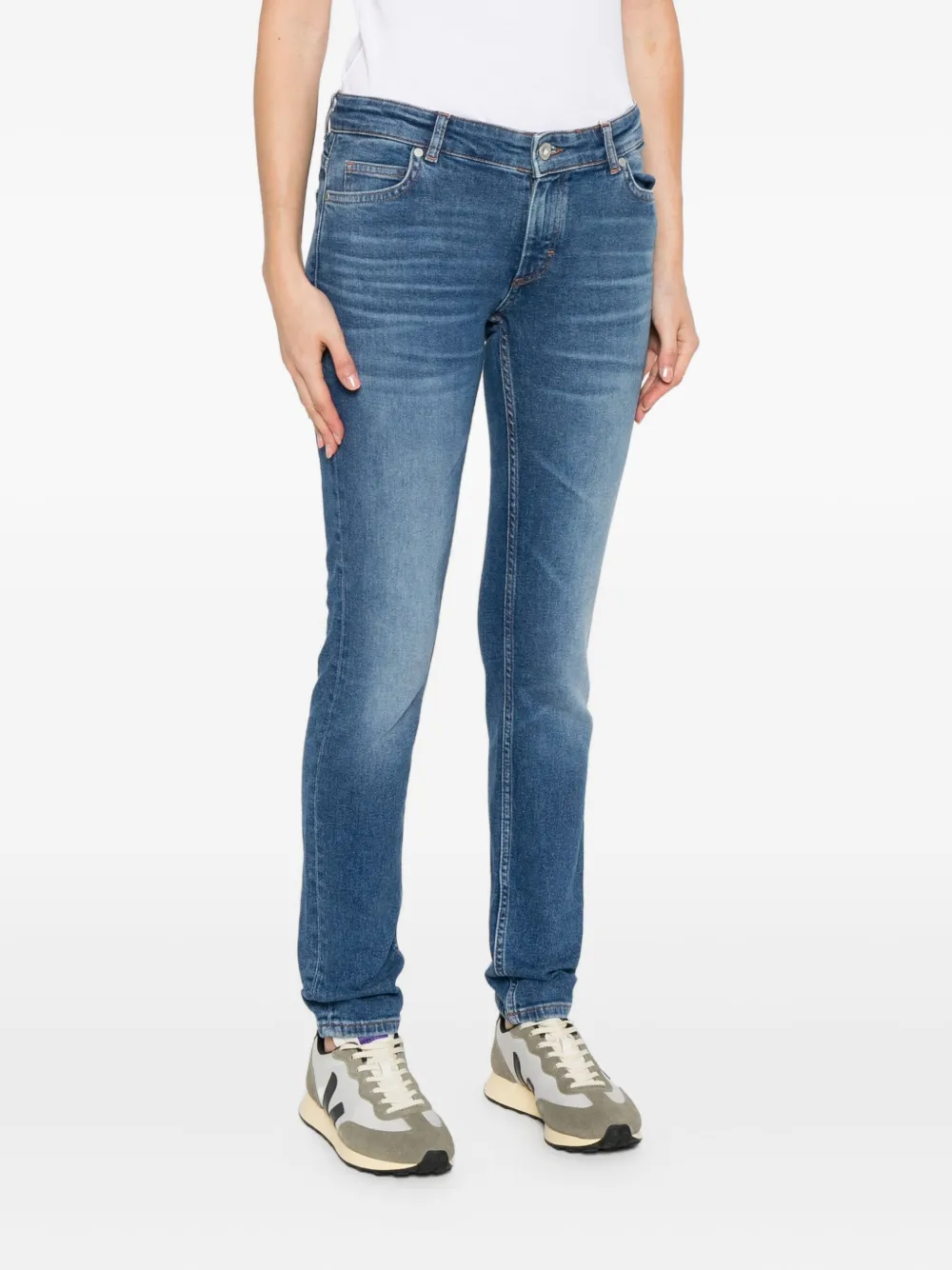 Marc O'polo Cotton-blend Skinny Jeans In Blue