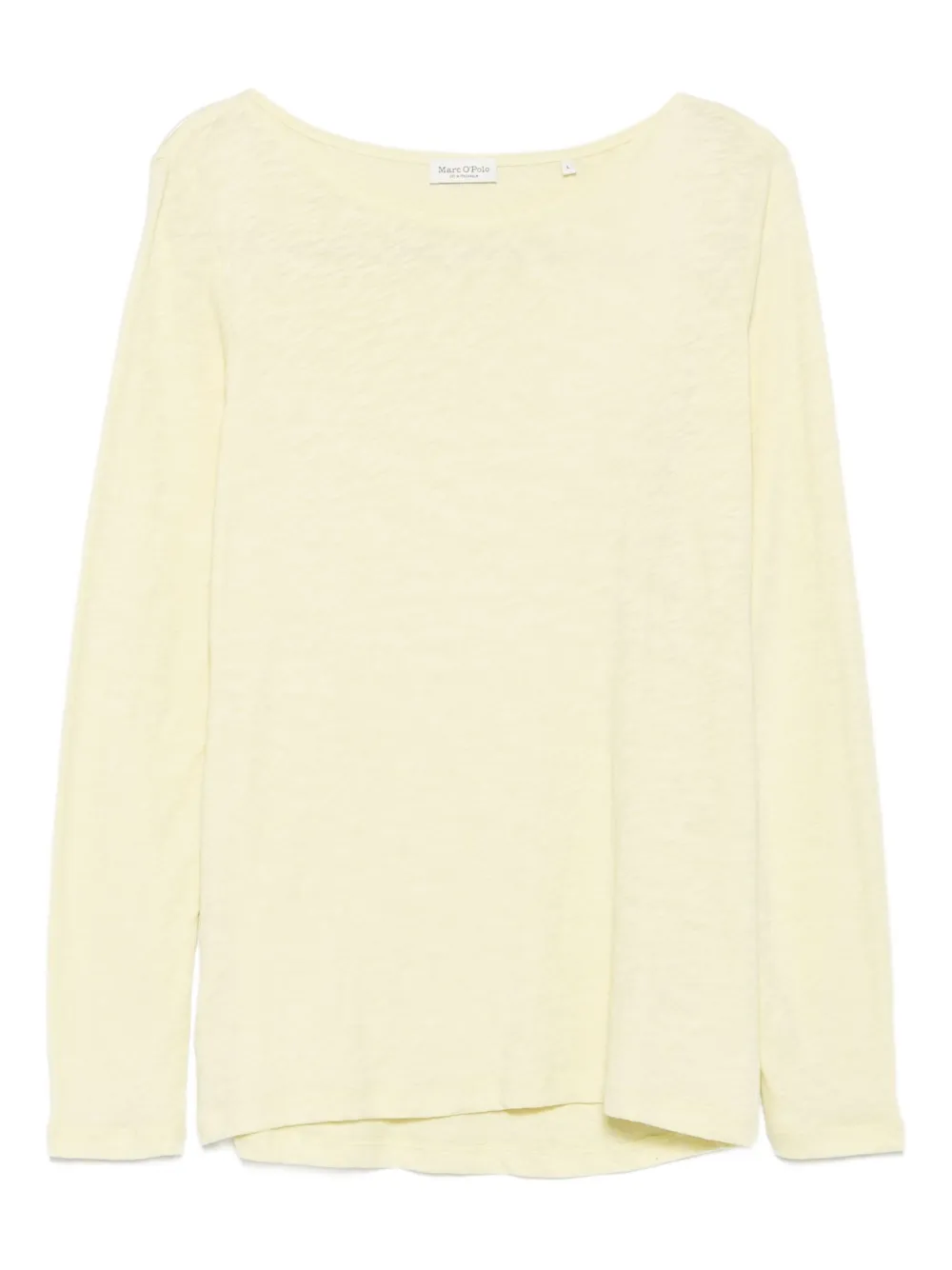 Marc O'Polo ボートネック ロングTシャツ - イエロー Marc O'Polo ボートネック ロングTシャツ - イエロー